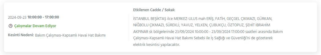 İstanbul'un 22 ilçesinde bu gece yarısından itibaren elektrik kesintileri yaşanacak 20